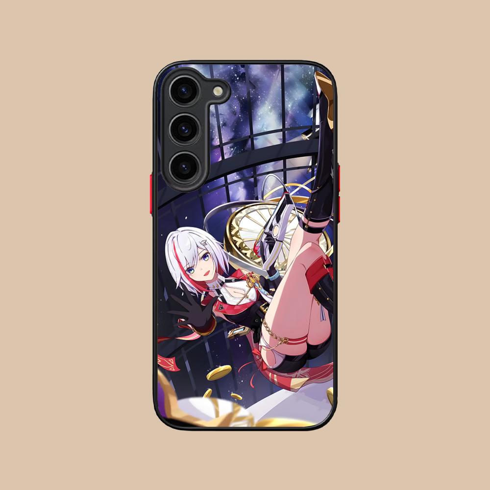 HSR Topaz Silicone Mobile Phone Case for Samsung Galaxy S26 S25 S24 S23 S22 S21 Plus FE Ultra Colorful Cover