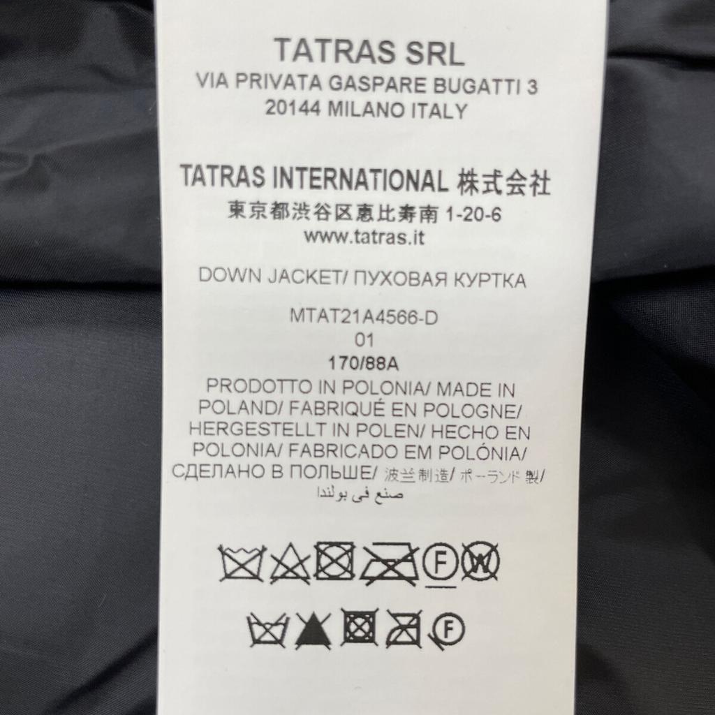 TATRAS 21-22AW MTAT21A4566-D Poesio Black Down Jacket Jacket O1 blackUsed