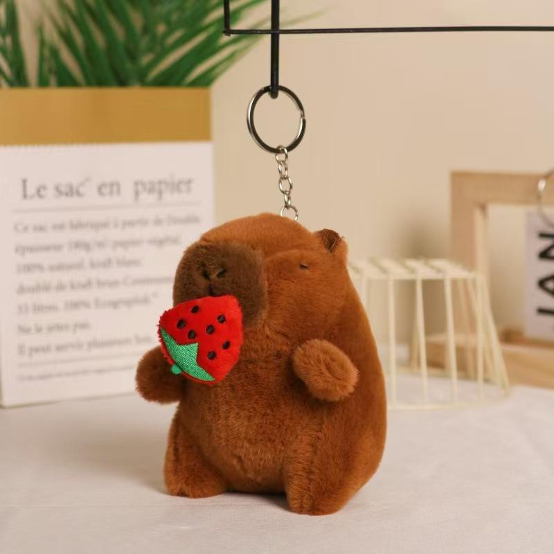 Internet celebrity cute cute cute kapibara pendant plush toy doll capybara bag pendant keychain doll doll