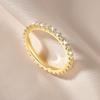Anziw 2mm D Full Moissanite Ring for Women Sparkling Wedding Eternity Band 14k Gold Filled Wedding Engagement Ring Jewelry