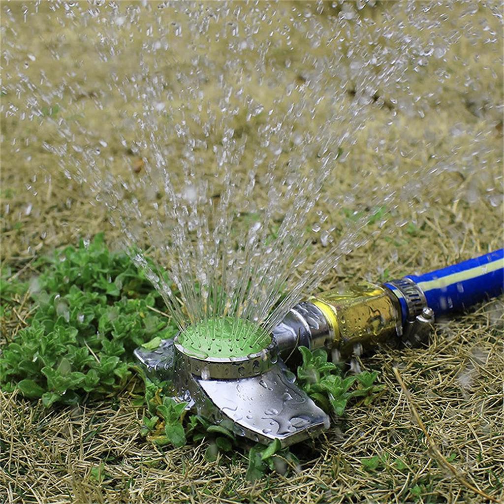 360° kovový zavlažovač, zavlažovače pro zahradu, s jemným průtokem vody pro zavlažování zahrady na malých plochách, pokrytí až 30 stop