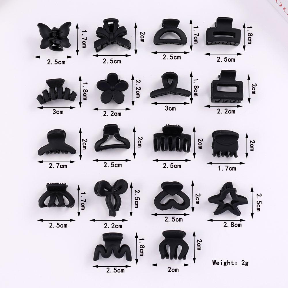 Matte Coffee Small Claw Clip for Women's Bangs and Side Hair - Autumn/Winter Hair Accessory