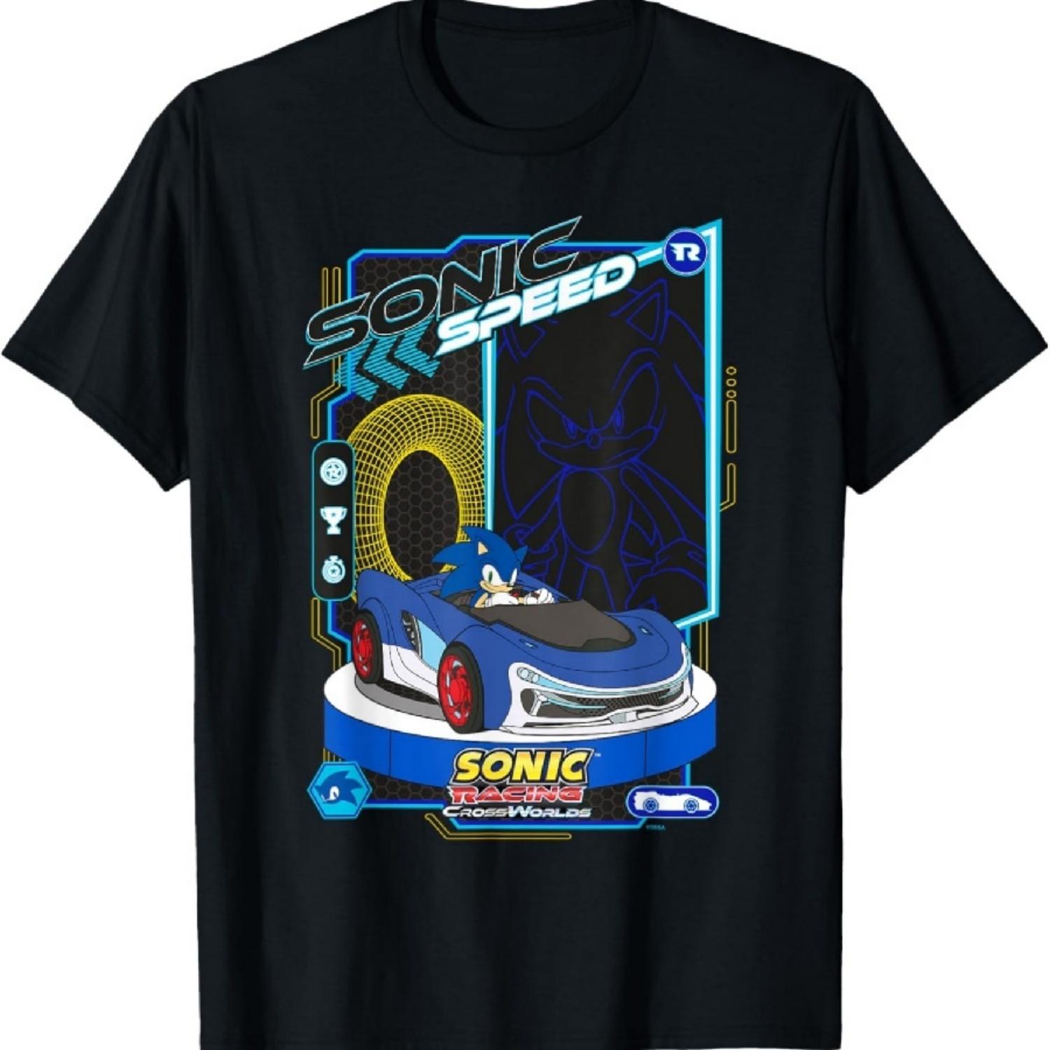 Sonic Racing CrossWorlds - Футболка Sonic the Hedgehog Sonic Speed S разноцветный