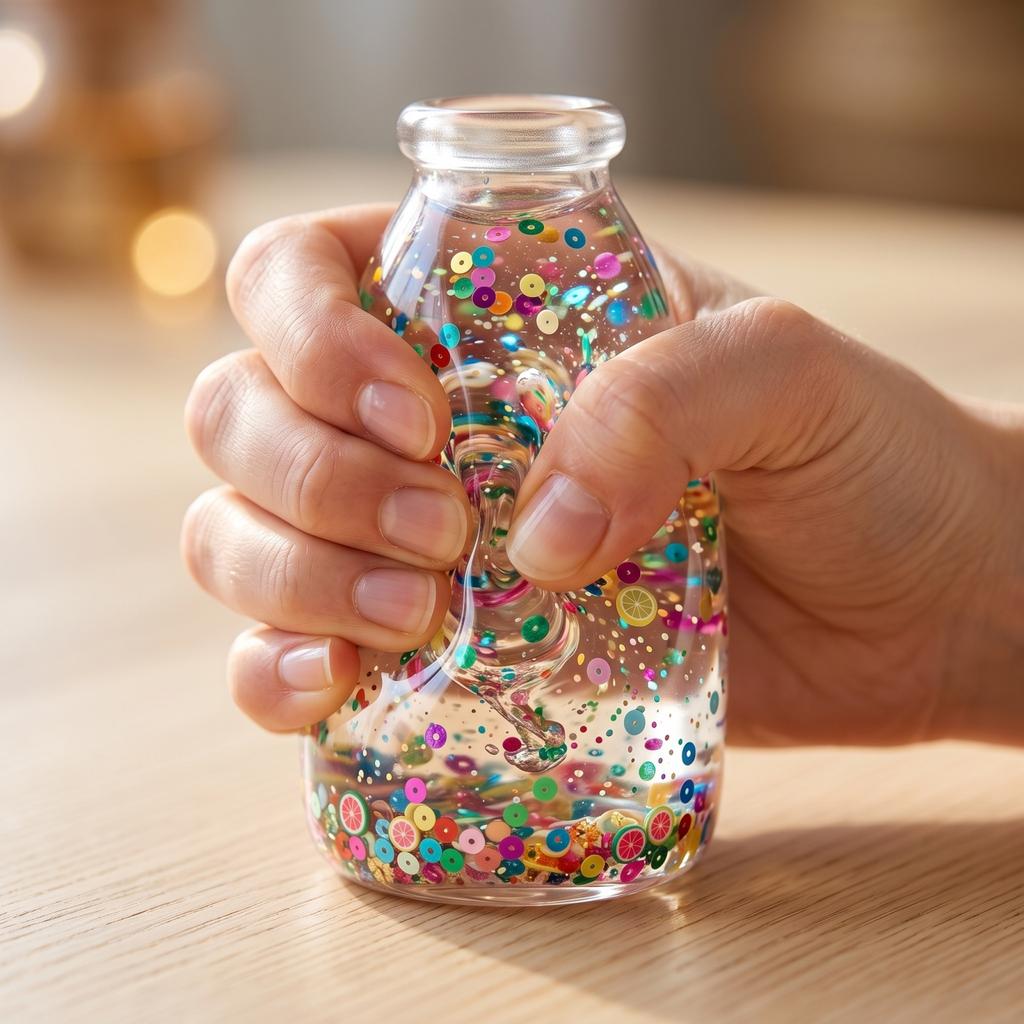 1 Bottle Stress Toy - Random Color, Portable Toy for Stress Adults Kids