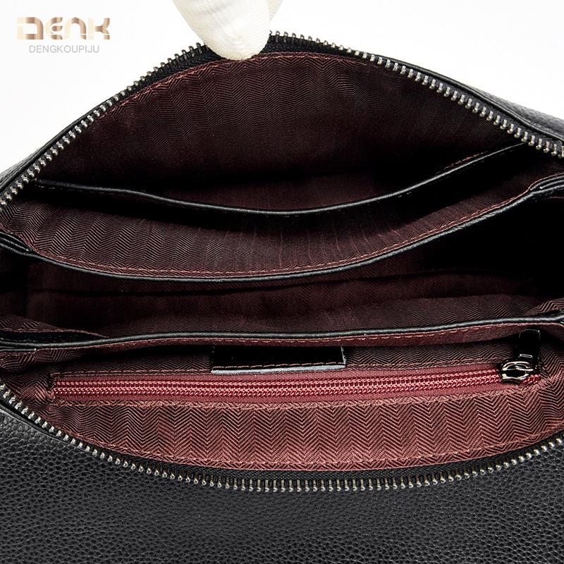 Leather women's bags, high-end sense niche trendy fashion one-shoulder messenger bags, first-layer cowhide mother bags