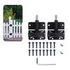 ABBP-Pack Of 2 Self-Closing Hinges For Vinyl/Wooden Doors Smooth Operation Easy Install Black