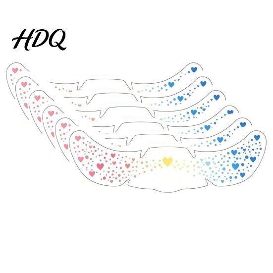 Freckle Stickers for Face 6Pcs Holographic Stickers Shimmer Temporary Tattoos with Waterproof Flash Spot Design Adhesive Easy Apply Remove