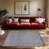 Light Gray Geometric Area Rug, Scandinavian Non-Slip Carpet, Modern Living Room Mat for Cozy Home Decor Ethnic patterns