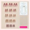 30 cross-border 3d three-dimensional relief gilt lines pearl cat eye gradual change butterfly wings manicure nail piece prefabricated nail