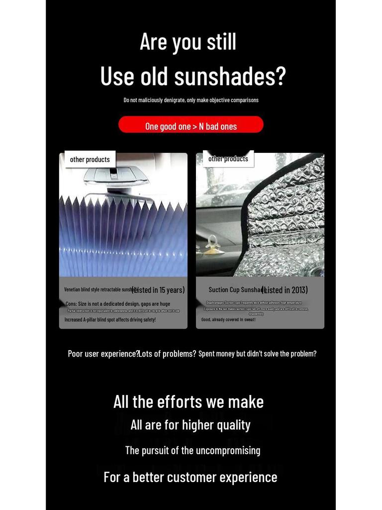 Buick Sunshade Visor for Excelle, Regal, Park Avenue: Front Windshield Heat Insulation & Light Blocking Curtain