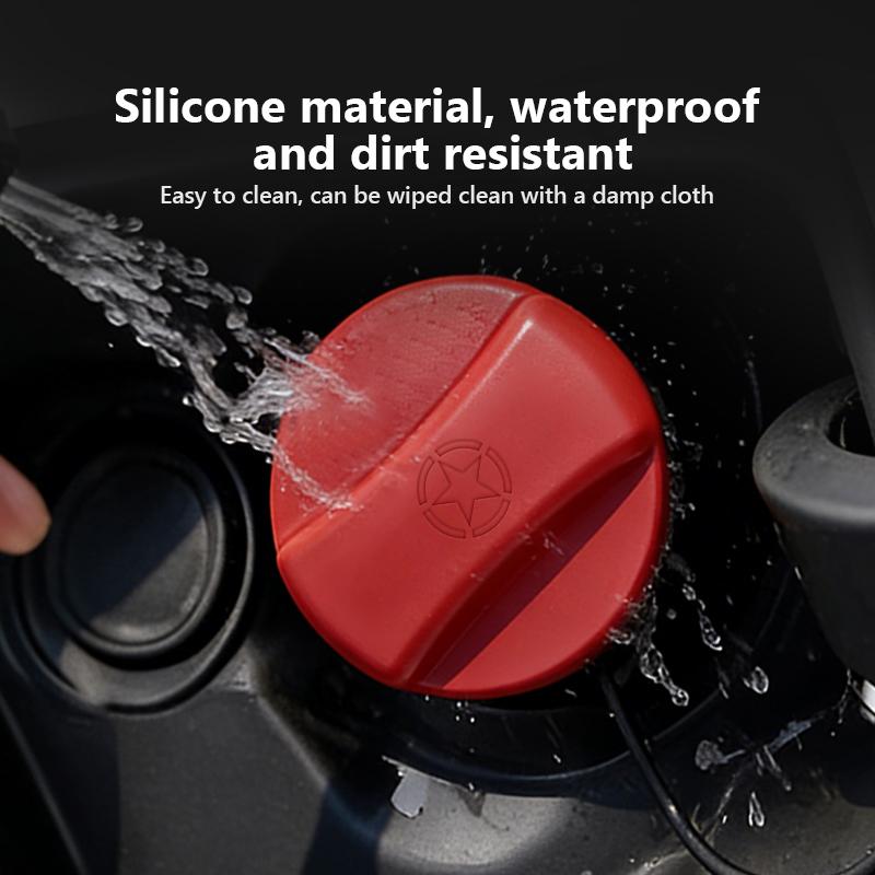 Xhcv4 Car Silicone Fuel Tank Cap Trim Accessories For Jeep Cherokee Patriot Liberty Wrangler JK JL Commander