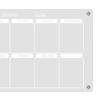 Magnetic Weekly Planner Board with 6 Colored Markers Reusable Clear Acrylic Refrigerator Calendar Dry Erase Weekly Schedule Planning Board