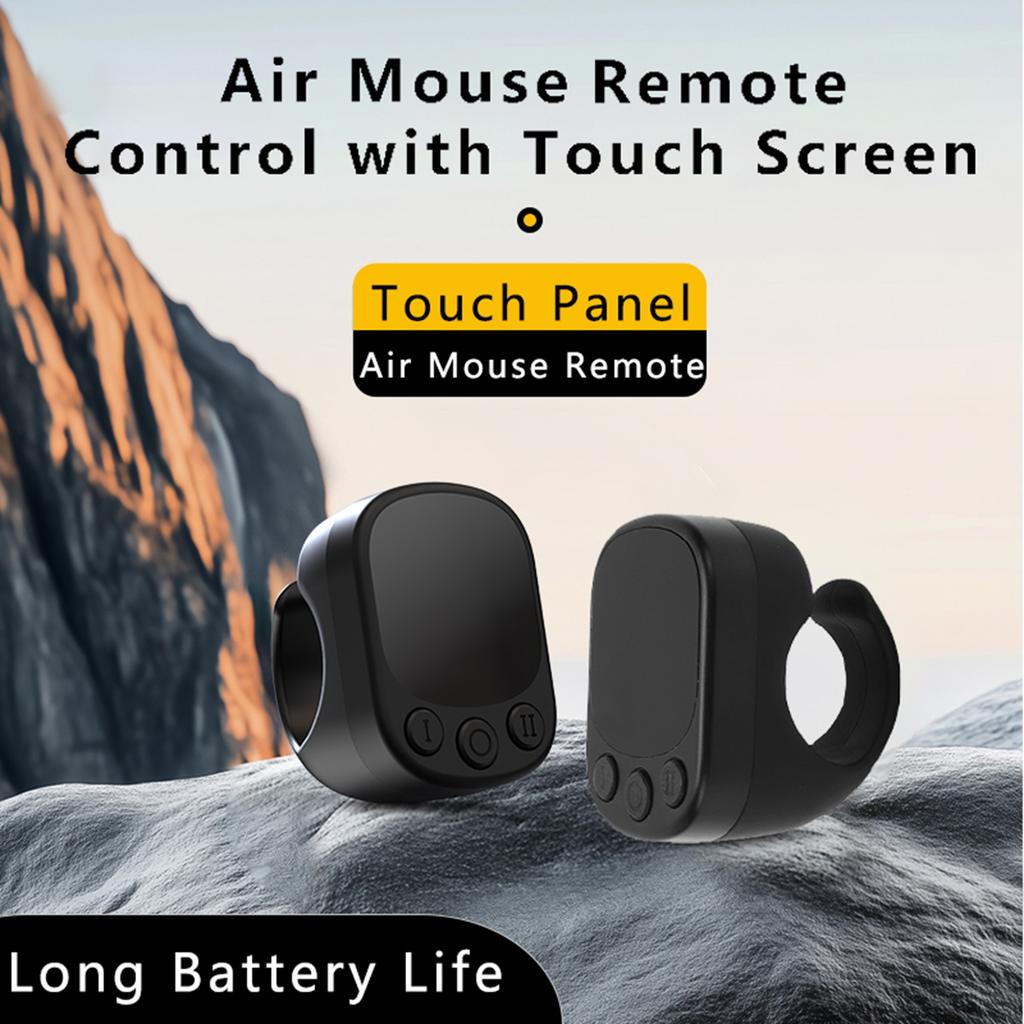 Fernbedienungsring mit Touchpad Bluetooth 5.4 Scrollring Kabelloser Seitenumblätzer Kamera-Fernbedienung für Telefon Tablet