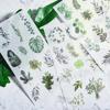 3Pcs Cartoon Flower and Leaf Stickers DIY Diary Stickers Scrapbook Cute Stationery Diary Supplies Material Decoration Stickers