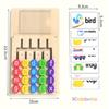 Montessori Wooden 5-Color Shape Matching Cognition Learning Game Thinking Training Puzzle Toy Party Chrismas Gift For Toddler