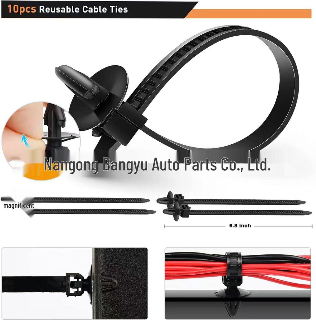 380PCS Nylon Snap Fasteners for Car Body & Interior Paneling - 12 Types