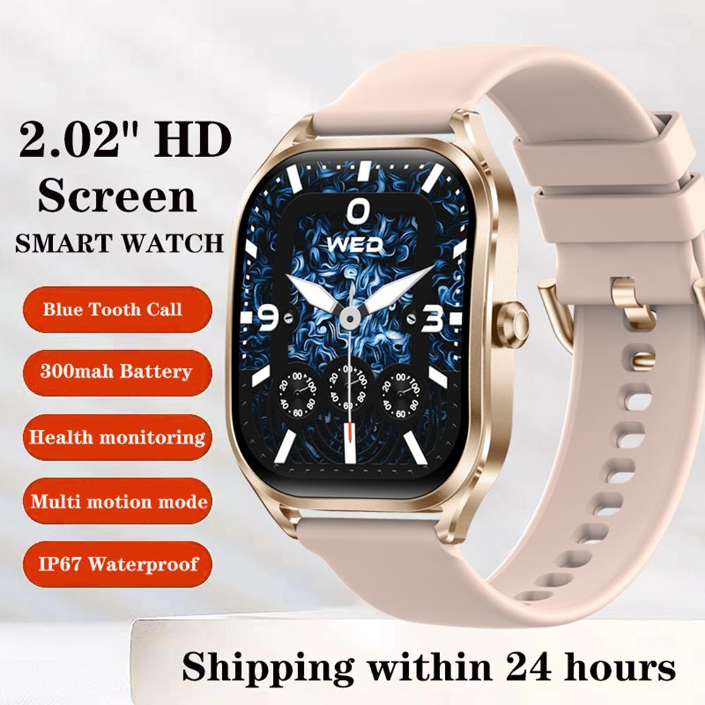 H35 2.02-inch Heart Rate Blood Pressure Monitoring Smart Watch Bluetooth-compatible Call Smart Bracelet