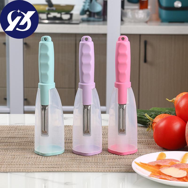 Multifunctional Storage Type Peeling Knife Peeling Knife With Storage Tube Peeler Peeling Apple Supplies Household Peeling Knife