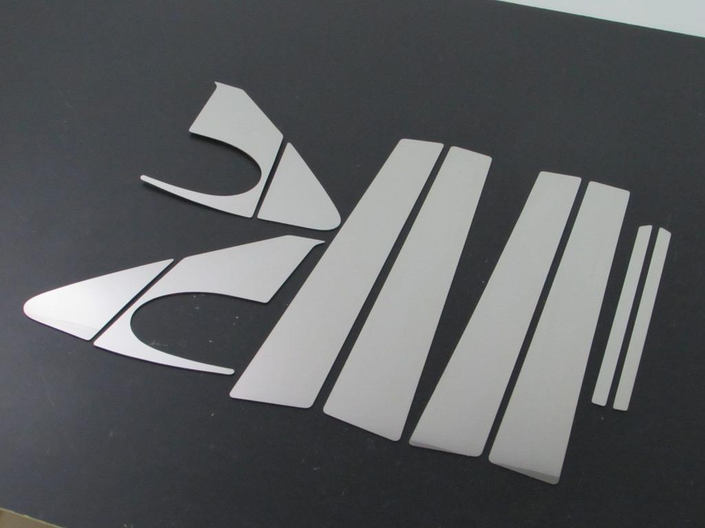 BRIGHTZ Finish Stainless Steel Pillar Panels for Toyota Corolla Axio and NZE161 Visors Set 11401 Ultra-Mirror NZE164, NRE160, (No Required) - 12-Piece