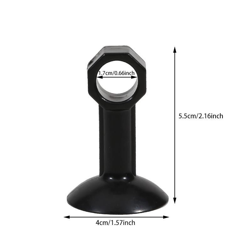 5pcs Transparent Door Stop with Suction Cup New Anti-Collision Doors Handle Buffer Ring Wall Protection Pad Doorknob Mute Tool
