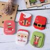 48/50pcs Merry Christmas Paper Gift Tag Snowman Deer Santa Claus Paper Label Hang Tags Party DIY Decor Xmas Gift Wrapping Tags