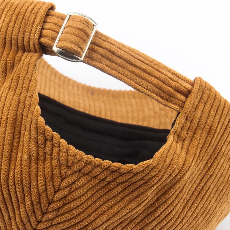 2021 Unisex Retro Corduroy Baseball Cap - Solid Color, Casual & Warm