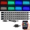 Neon 36 48 72 LED Car Interior Ambient Foot Light with USB Wireless Remote Music APP Control Auto RGB Atmosphere Decorative Lamp