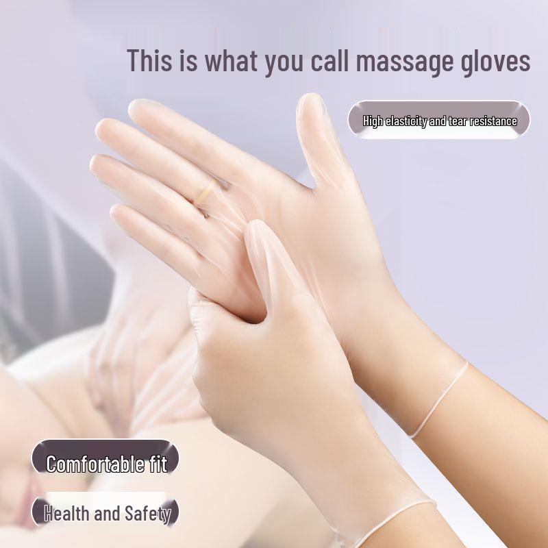 Einweg-Dünnlatex-Massagehandschuhe für Beauty- und Fußtherapie