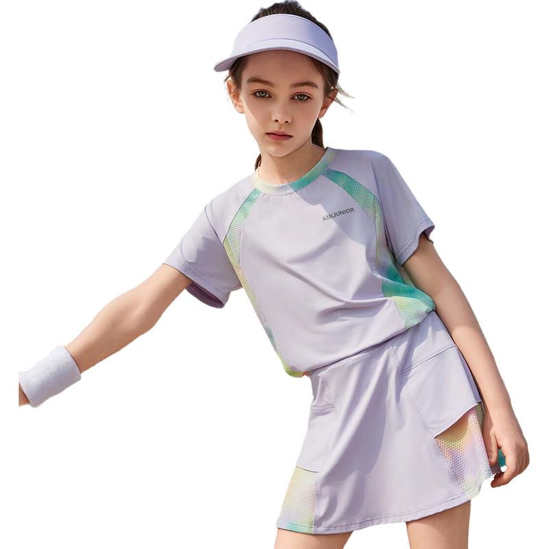 ASK JUNIOR Girls' Lightweight Quick-Dry Summer Sports Set