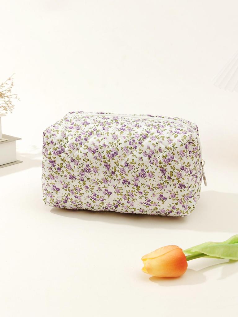 Berg Luggage Quilted Cotton Floral Travel Cosmetic Bag