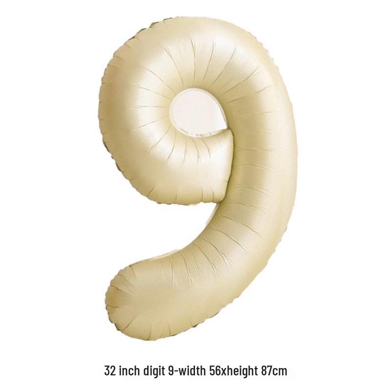 32-Inch White Number '40' Birthday Balloon, Aluminum Foil Party Decoration Prop