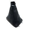 Schwarz/Silber 5/6 Gang Schalthebelknauf Leder Schaltsack Manschette Abdeckung Gehäuse Hebel Schalthebel Für SAAB 93 9-3 SS 2003-2012 Innenausstattung Ersatzteile