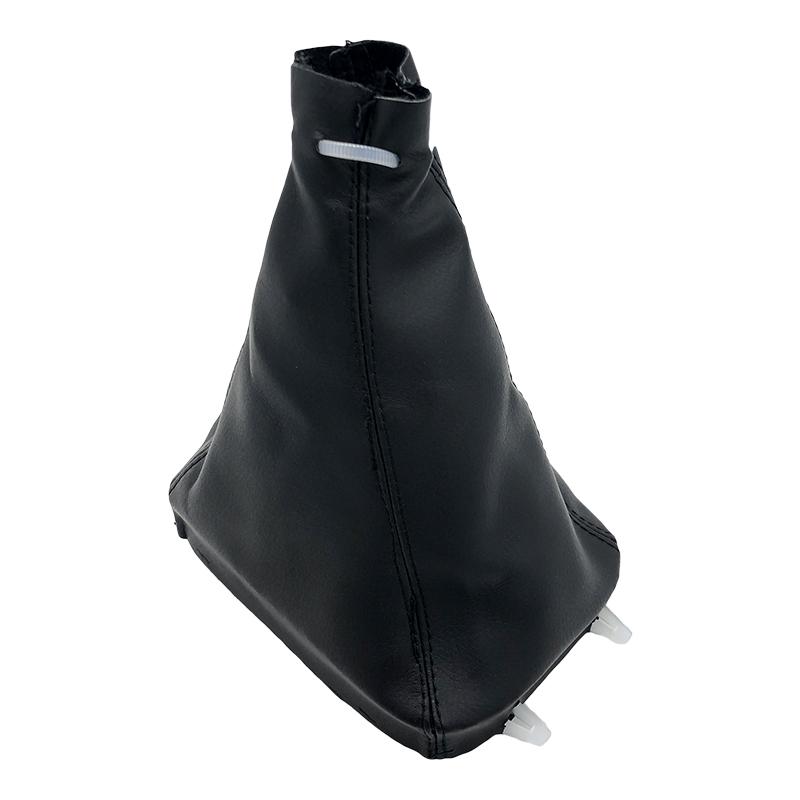 Schwarz/Silber 5/6 Gang Schalthebelknauf Leder Schaltsack Manschette Abdeckung Gehäuse Hebel Schalthebel Für SAAB 93 9-3 SS 2003-2012 Innenausstattung Ersatzteile