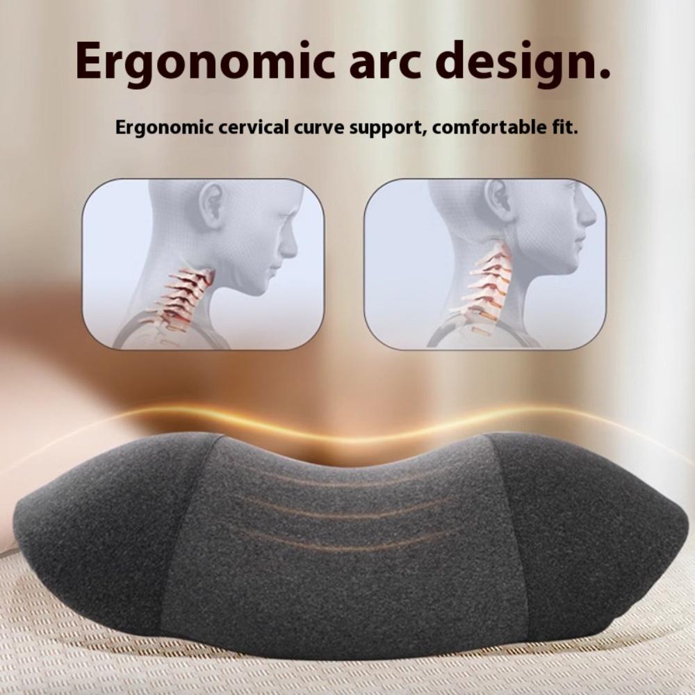 Electric Neck Hot Compress Massager Cervical Pillow Neck Stretch Heating Vibration Neck Shoulder Massage Pillow Back Traction