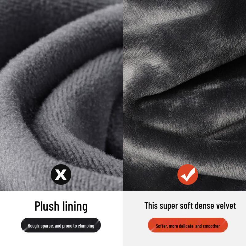 Qipilang Men's Double Warmth Fleece-Lined Thermal Underwear Set