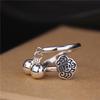 Pre-Owned Women's Handmade Wind Chime Ruyi Ring: Money-Attracting Openable Ornament with Ancient Coin Design