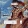 One Piece Leather Mouse Pad  Oversized Small Office Gaming Keyboard Pad Desk Pad Bristle Bracelet  Monkey D. Luffy  Roronoa Zoro  Decorative Desk Mat