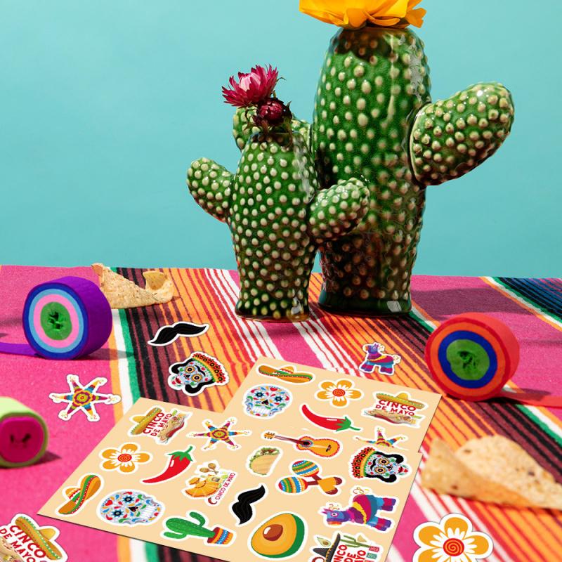 Mexican Party Stickers & Tags - Luggage, Notebook, DIY Cartoon Graffiti Decoration Stickers, Home Decoration