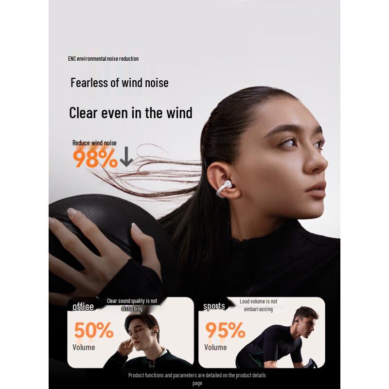 SANAG S7S AI Bone Conduction Bluetooth Ear Clip Headphones