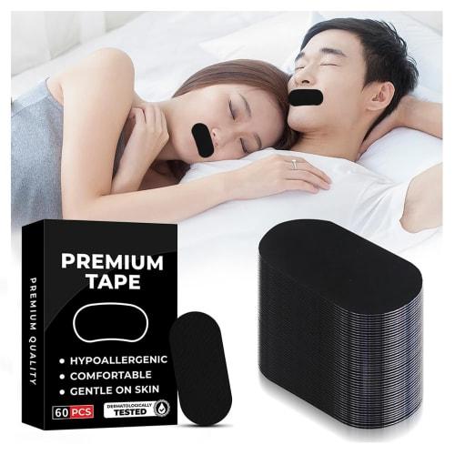 

Pokumil Snoring Prevention Aids, 60 Pieces, Prevents Nose and Mouth Breathing, Reduces Throat Dryness and Snoring, Mouth Closure Prevention, Gentle on