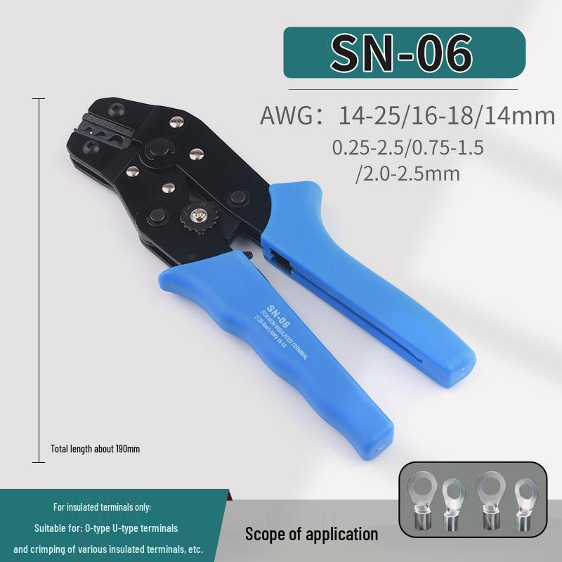 Crimping Tool SN-01BM/02/03/48B/06WF/28B for Spring Clip PH & XH2.54 DuPont Cold Crimp Terminals.