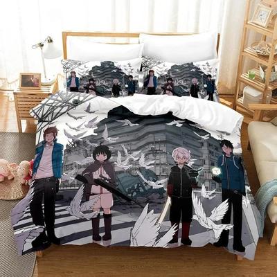 3D Anime World Trigger Bedding Set Printed With Pillowcase Bed Duvet Cover Soft Single Double Queen Super King Size Home Textile