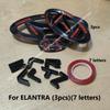 Pasted Badge Shell for Hyundai ELANTRA 2016-2024 Car Center Logo Front Emblem Rear Trunk Badge Steering Wheel Shell Sticker WW76