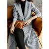 Knitted Cardigan Women's Solid-color Long Sweater Coat Casual Long-sleeved Sweater Windbreaker Coat