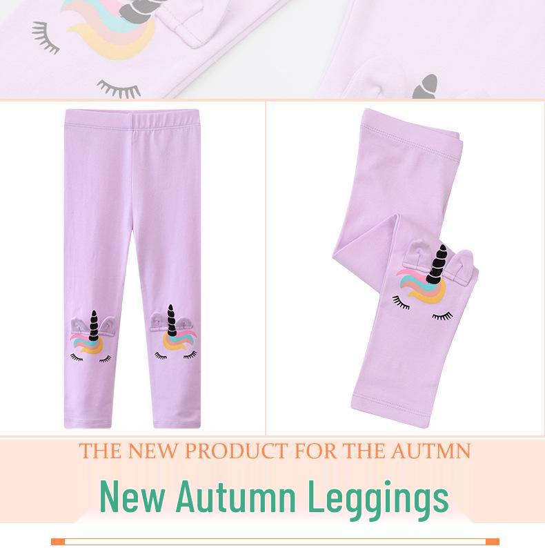 Kids' Trendy Slim-fit Cartoon Leggings JUMP