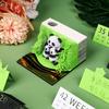 1Pc 2026 Family Panda Desk Calendar 3D Tear-away Calendar Paper Carving Art Memo Pad Notepad Christmas Gift