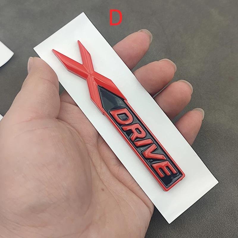 3D ABS X Drive Logo Xdrive Emblem Sticker Car Rear Trunk Badge for E39 E46 E60 E90 E87 F10 F30 G20 G30 X1 X3 X5 Accessories