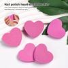 50Count Mini Nail Files with Soft Sponges Texture Heart Design Double Sided Buffers for Quick Manicure Travel Essential
