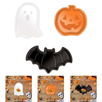Halloween Serving Tray Multipurpose Tableware Easy To Clean Halloween Decor for Candy Dessert Appetizer Cookies Restaurant