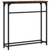Console Table Smoked Oak 75 x 19.5 x 75 cm Wood Based Panel